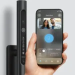 Lockly Styla smart lock being controlled with smartphone app
