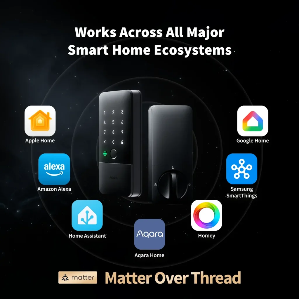 Aqara U400 works with Apple Home, Google Home, Alexa, SmartThings via Matter protocol