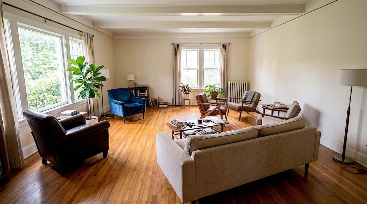 living room with no clear focal point furniture arrangement